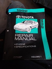 Toyota mr2 2992 repair manual - mr2,