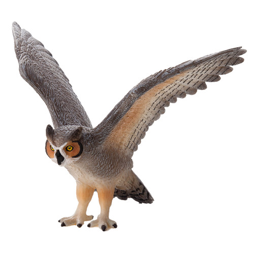 Owl toy realistic great - great, horned
