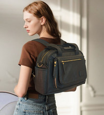 Baby changing backpack leather - backpack,