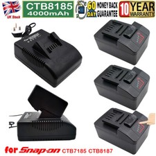 for Snap on Battery CTB8185 CT8850 CTB7185 CTB8187 CT7850 18V 4Ah CTC720 Charger