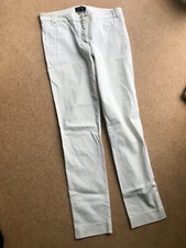 Claudia Strater Ivory Cotton Trousers/Jeans - Size 42 (UK 14) New