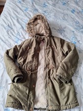 Girls Khaki Green Coat 10-11 Years