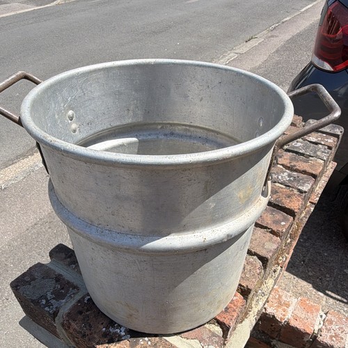 Vintage aluminium planter - ,