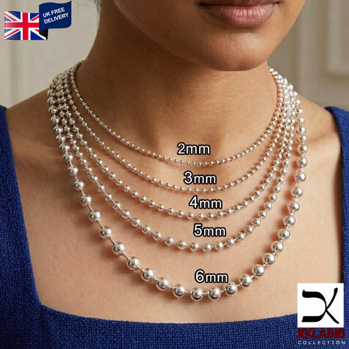 925 sterling silver ball - 925, chain