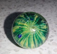 HANDMADE GERMAN C19 MARBLE ONIONSKIN INTERESTING  SWIRL 11/16s - 2 further avail