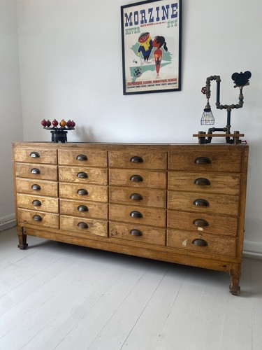 Vintage haberdashery cabinet