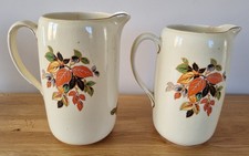 2 x vintage Bovey Pottery tall