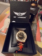 NY London Gold Tone Watch PL