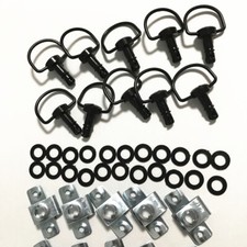 Race Fairing Fasteners Motorcycle Quick Release D-RING 1/4 Turn Rivet Dzus Panex