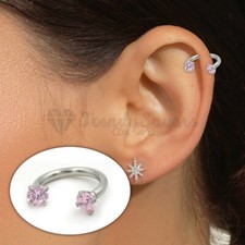 1x 8MM Pink Diamond Helix