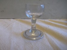 ANTIQUE FOLDED FOOT DRAM GLASS