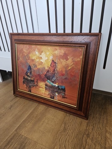 Vintage impasto oil painting - impasto,