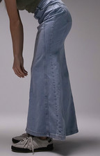 Topshop Tall Womens Blue Skirt RRP £48