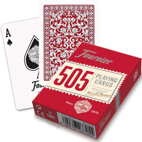 Fournier 505 red poker - fournier, playing