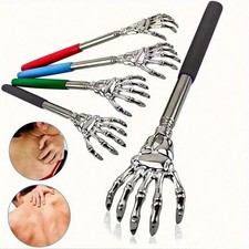 Extendable Back Scratcher Metal Telescopic Eagle Claw Portable Black Massager UK