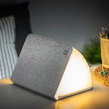 (SS) Gingko LED Smart Mini Book Light, USB Rechargeable, Urban Grey, New