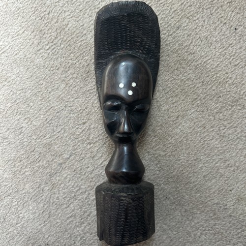 Dark wood carved - carved, african