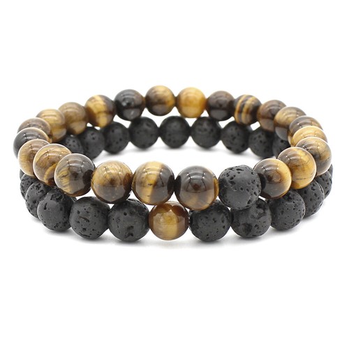 Natural handmade 8mm tiger - natural, tiger's