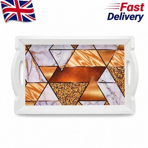 Serving tray with - with, handles
