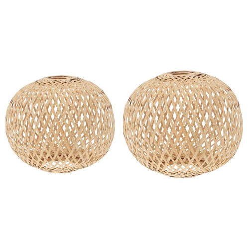 Bamboo woven lampshade rustic - bamboo,