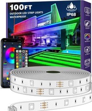AILBTON 30M Outdoor LED Strip Light Waterproof ip68,Exterior RGB LED Tape Light