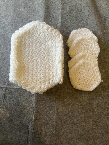 Handmade white crocheted - handmade,