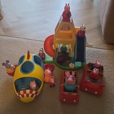 Peppa Pig Weebles Bundle, Rocket, Car And House, Plus Car And Figurines