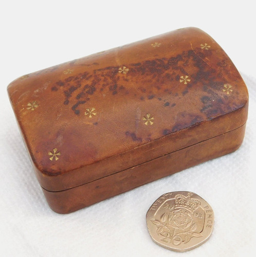 Leather stud box vintage - , with