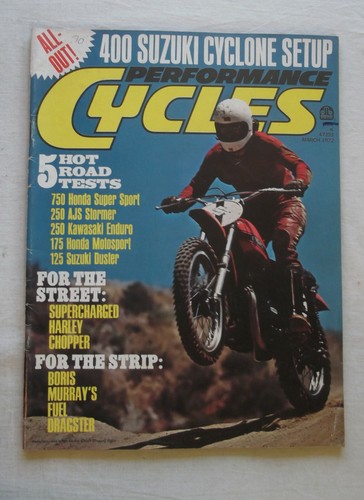 1972 performance motorcyle - performance,