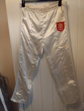 Used Fair Condition Vintage Troop Silky Nylon Tracksuit Bottoms Size Small