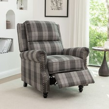 Recliner Armchair Tartan Chair