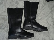 Alma en Pena - Women's Mid-Calf Black Boots, Size 8 (42) - Brand New