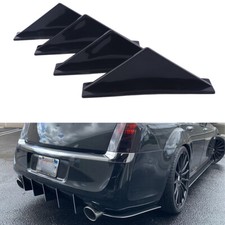 4 pcs Glossy Black Car Rear