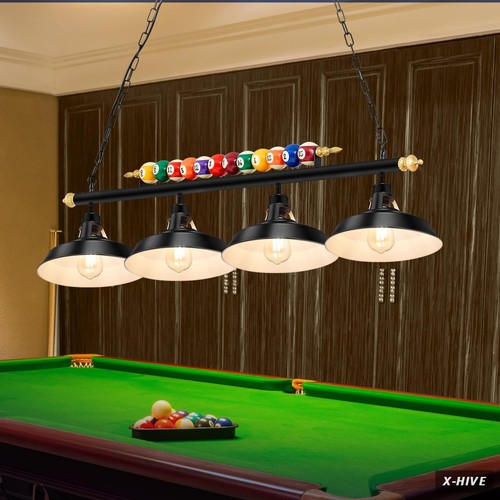 Adjustable pool table - table, lights