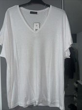 Matalan V Neck White T'shirt Size 14