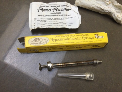 Vintage 1cc glass syringe - vintage,