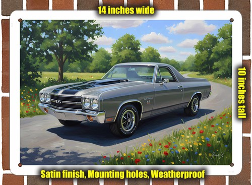Metal sign 1970 chevrolet - metal,