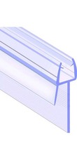 Glass Shower Bath Screen Door Seal Rubber Strip 10mm Gap, 4-6mm glass 870mm long