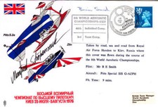 World Aerobatic Championships 1976 cover Signed Winner Manfred Strossenreuther D