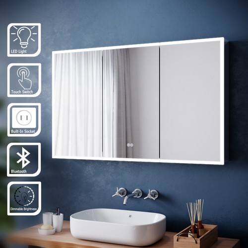 Large led bathroom mirror - large,