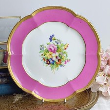 Antique Coalport plate in the