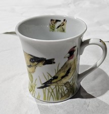 Leonardo Collection Fine Bone China Mug Goldfinches Design Bird Watching Gift