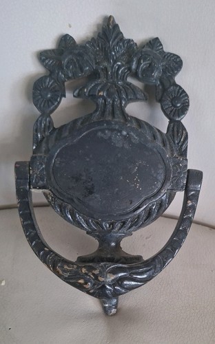 Vintage painted black brass - black,