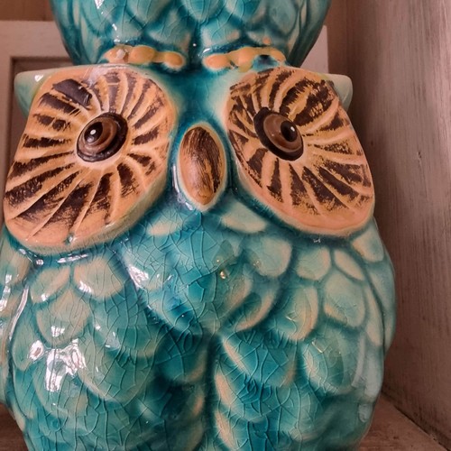 Vintage ceramic owl figurine - vintage,