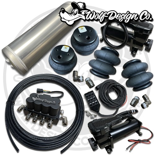 Corner manifold air ride - manifold, bag