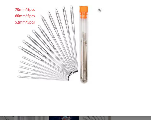 15pcs large eye sewing needles - sewing,