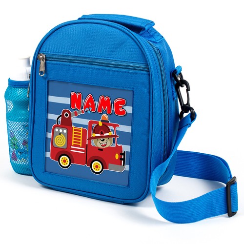 Personalised lunch bag fire - lunch,