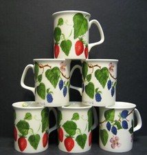 Set Of 2/4/6 Mugs DATA Fruits