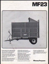 1974 Massey Ferguson "MF23" 5 ton Tractor Trailer Brochure Leaflet