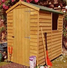 6x4 WOODEN GARDEN SHED APEX